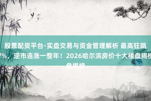 股票配资平台-实盘交易与资金管理解析 最高狂飙7%，逆市连涨一整年！2026哈尔滨房价十大楼盘揭榜